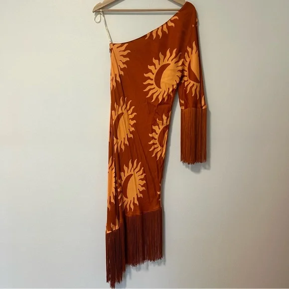 Farm Rio Asymmetrical Fringe Dress - Picture 7 of 7